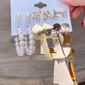 New Vintage Stud and Hoop Trendy Earrings